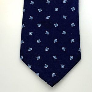 Brooks Brothers NWOT Men's 100% Silk Blue Square Tie